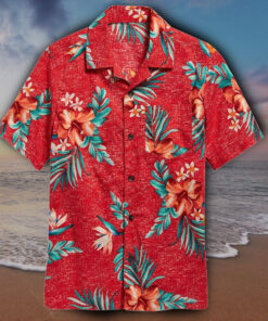 Red Bird Of Paradise Ranboo Hawaiian Shirt For Men Women