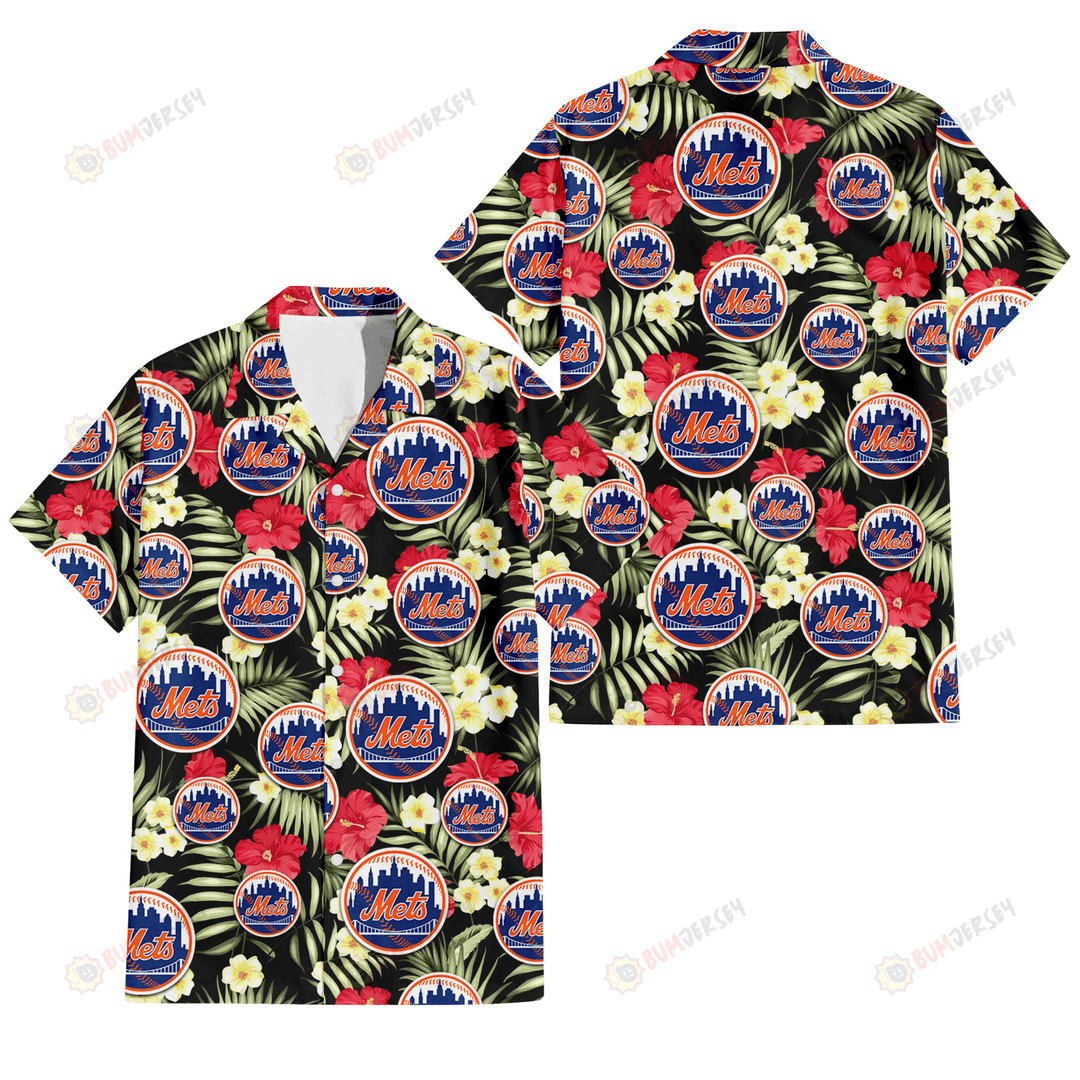 Mlb Flower New York Mets Hawaiian Shirt For Men Women