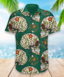 Restocked Mall – Mexico Flag Sugar Skull Day Of The Dead Hawaiian Shirt