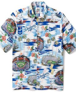 Reyn Spooner Men’s La Dodgers Hawaiian Shirt Gifts Idea