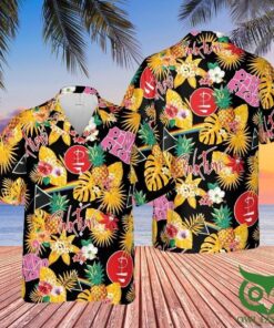 Rock Band Pineapple Floral Pink Floyd Hawaiian Shirt