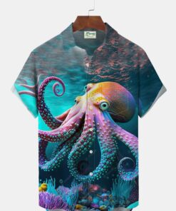 Love Ocean Forever Hawaiian Shirt Octopus