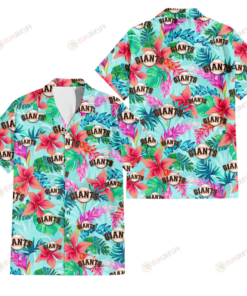 San Francisco Giants Coral Blue Aloha Shirt