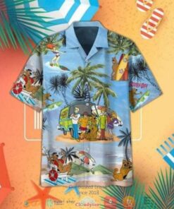 Scooby Doo Short Sleeve Hawaiian Shirt Gift