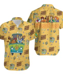 Scooby-doo Hawaiian Shirt Scooby-doo And Team Mystery Machine Hawaiian Shirt Gift