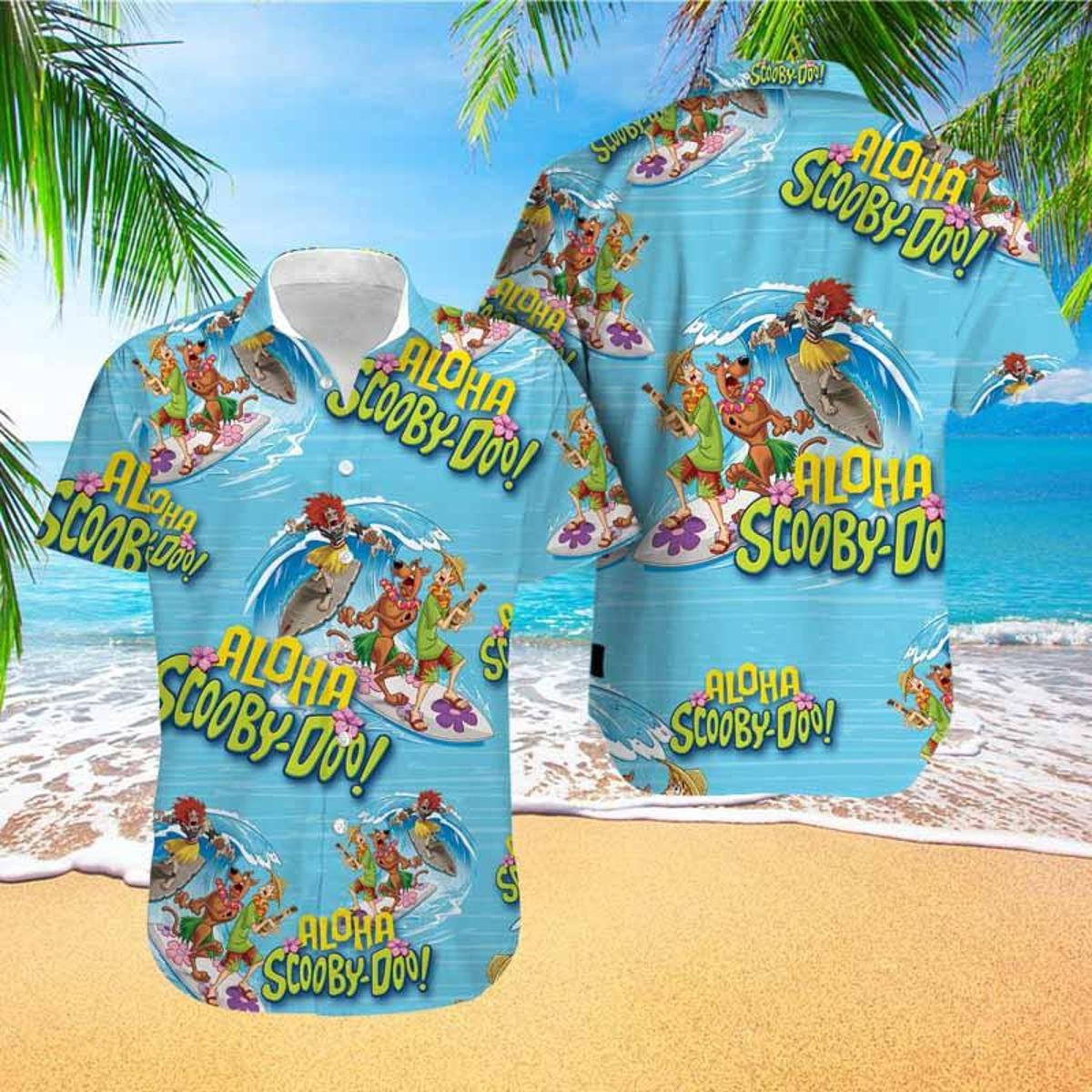 Scooby Doo Short Sleeve Hawaiian Shirt Gift