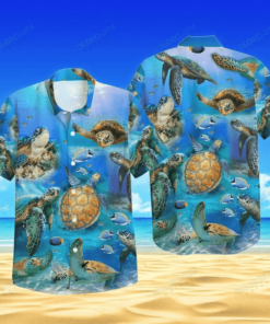 Sea Turtles Hawaiian Shirt Gift For Dad