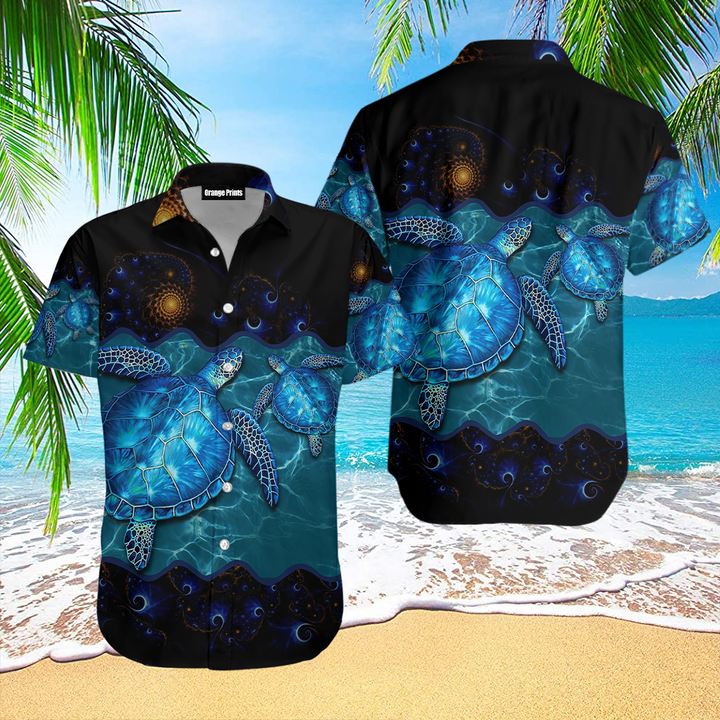 Sea Turtle Hawaiian Shirt Summer Gift