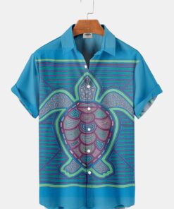 Sea Turtles Hawaiian Shirt Gift For Dad