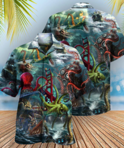 Love Ocean Forever Hawaiian Shirt Octopus