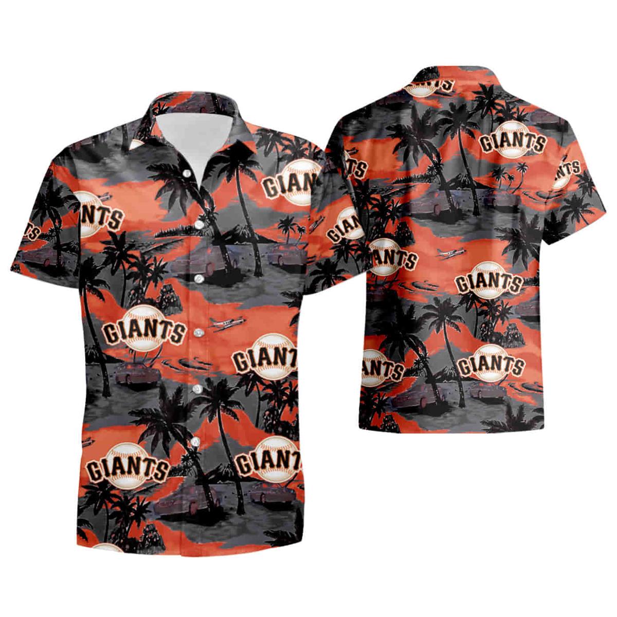 San Francisco Giants Coral Blue Aloha Shirt