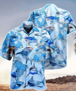 Shark Hawaiian Shirt Perfect Gift Ideas For Shark Lover