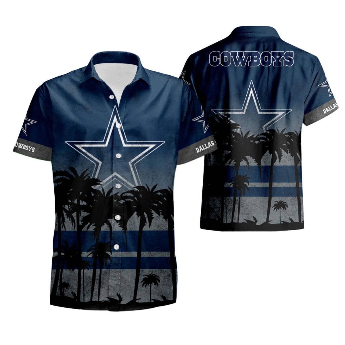 Parrots Couple Dallas Cowboys Hawaiian Shirt For Men Women