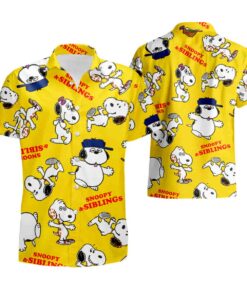 Siblings And Snoopy Hawaiian Shirt For Men Women