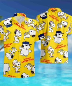 Siblings And Snoopy Hawaiian Shirt For Men Women