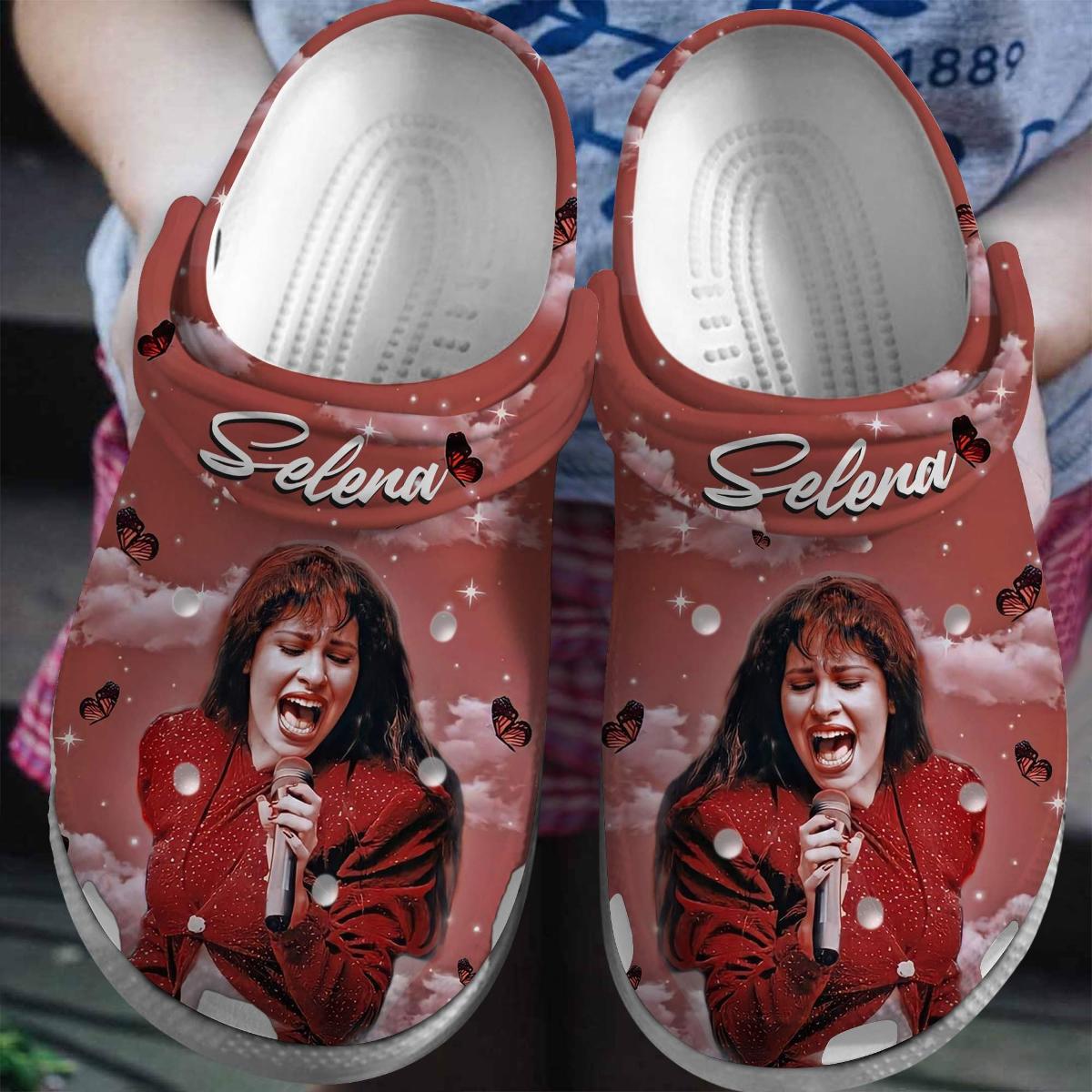 Singer Music Selena Quintanilla Crocs Funny For Fans