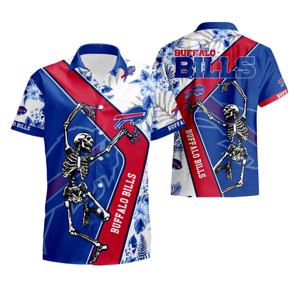 Parrots Couple Buffalo Bills Hawaiian Shirt For Men