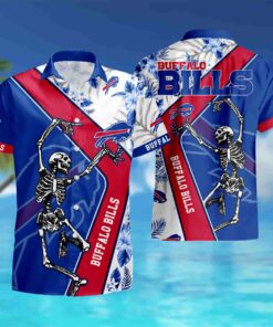 Skeleton Dance Hawaiian Buffalo Bills Shirt