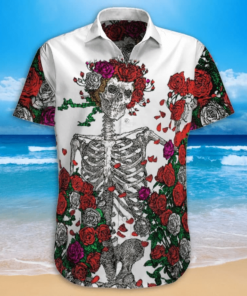 Skull Grateful Dead Hawaiian Shirt For Men Women