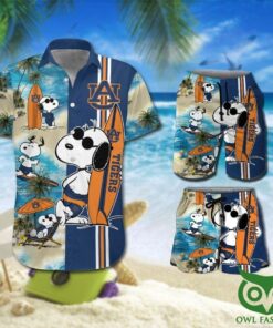 Snoopy Hawaiian Auburn Shirt Size Fron S To 5xl