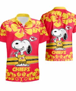 Snoopy Kansas City Andy Reid Hawaiian Shirt Super Bowl