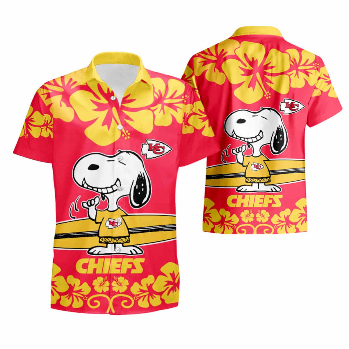 Kansas City Chiefs Snoopy Autumn Hawaiian Shirt Best Gift