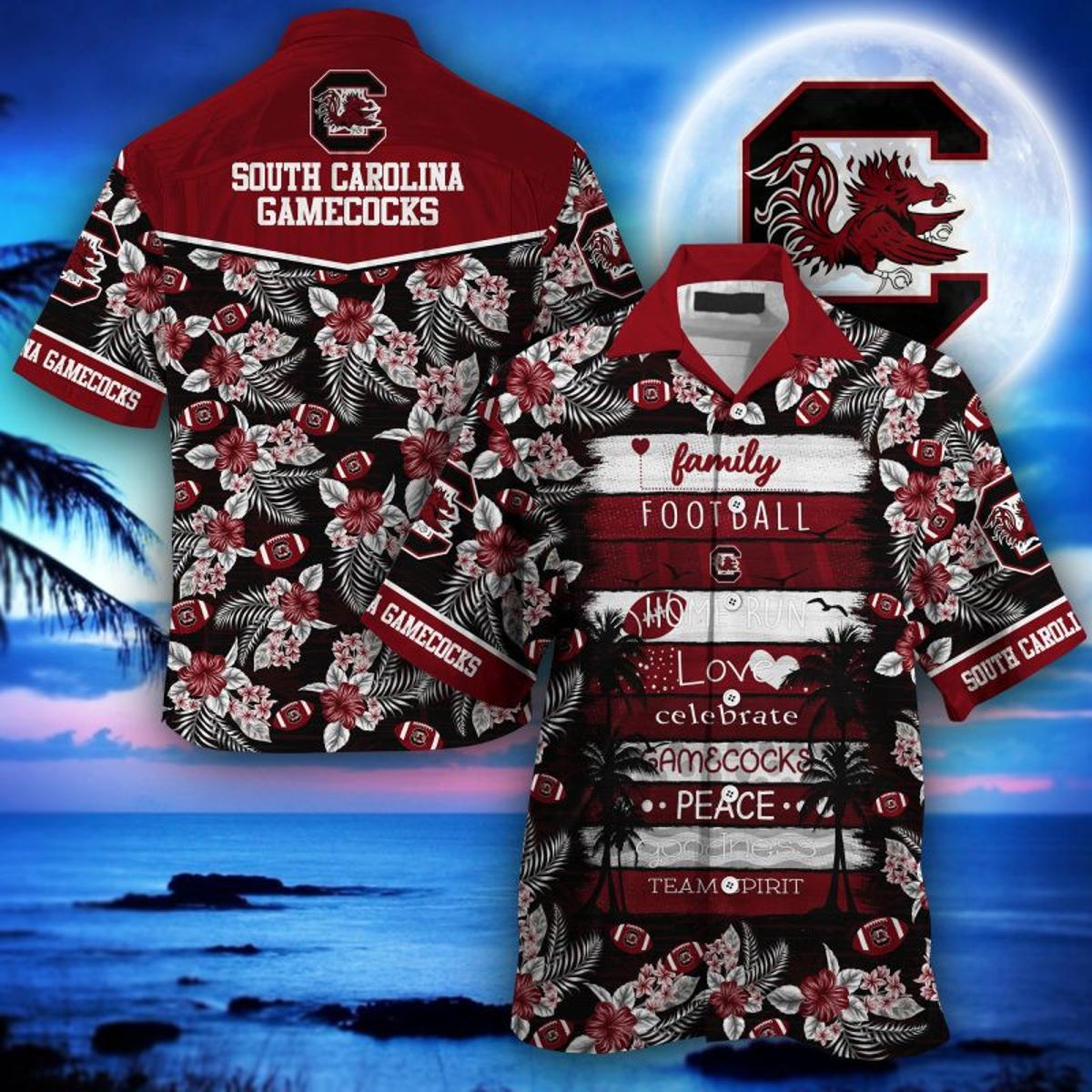 South Carolina Gamecock Hawaiian Shirt Gifts Idea