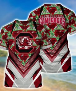 Wes And Willy Mens College Retro Cabana Boy Gamecock Hawaiian Shirt