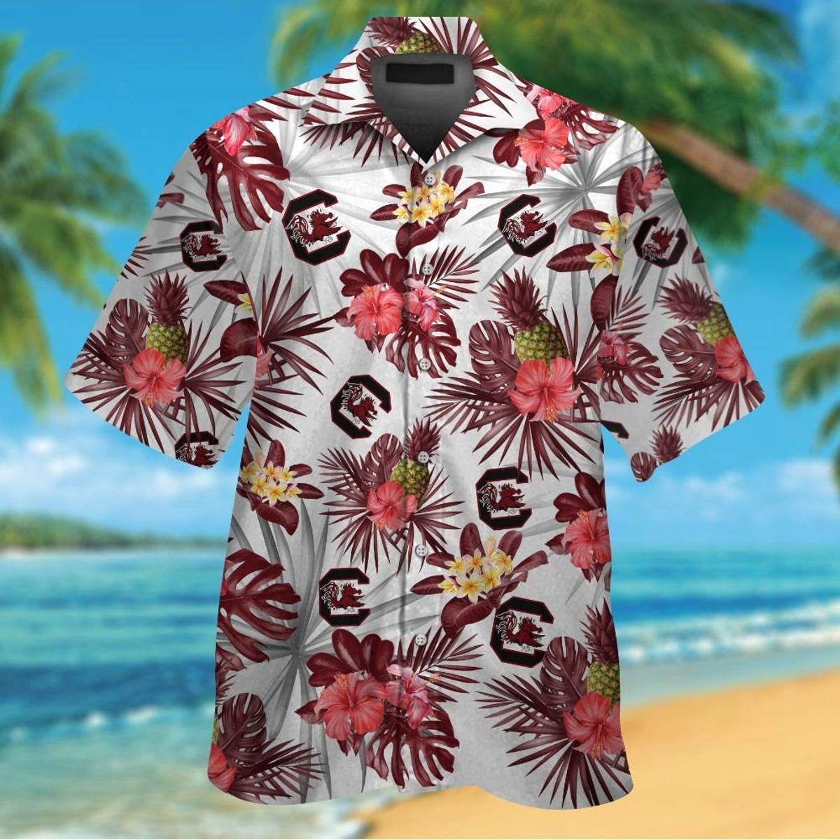 South Carolina Gamecock Hawaiian Shirt Outfit For Men