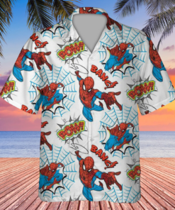 Spider Man Spider Web Superheroes Movie Summer Hawaiian Shirt For Fans