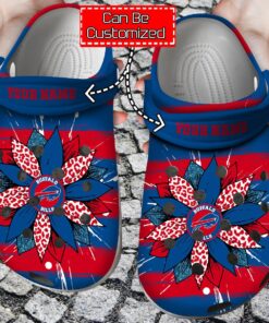 Spirit Sunflower Print Crocband Buffalo Bills Crocs For Fans