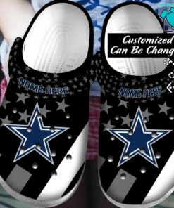 Star New Custom Name Dallas Cowboys Crocs For Fans