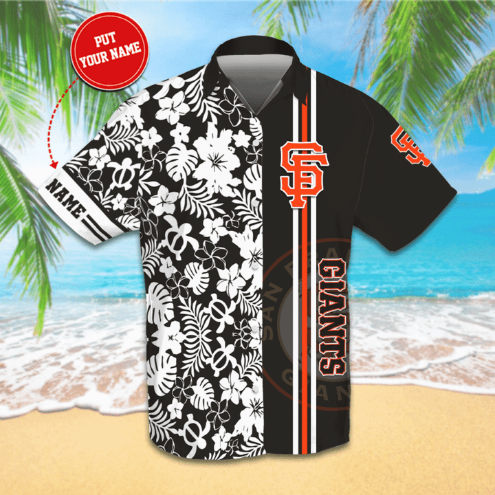 Sf Giants Pink Orange Yellow White Hawaiian Shirt Gift For Fans