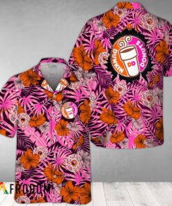 Summer Aloha Floral Dunkin’ Donuts Hawaiian Shirt