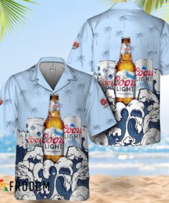 Summer Waves Coors Light Hawaiian Shirt Gift Idea