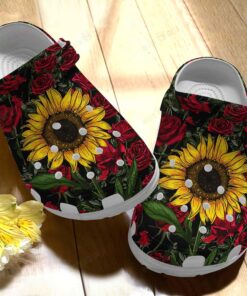 Sunflower Crocs For Womens Gift