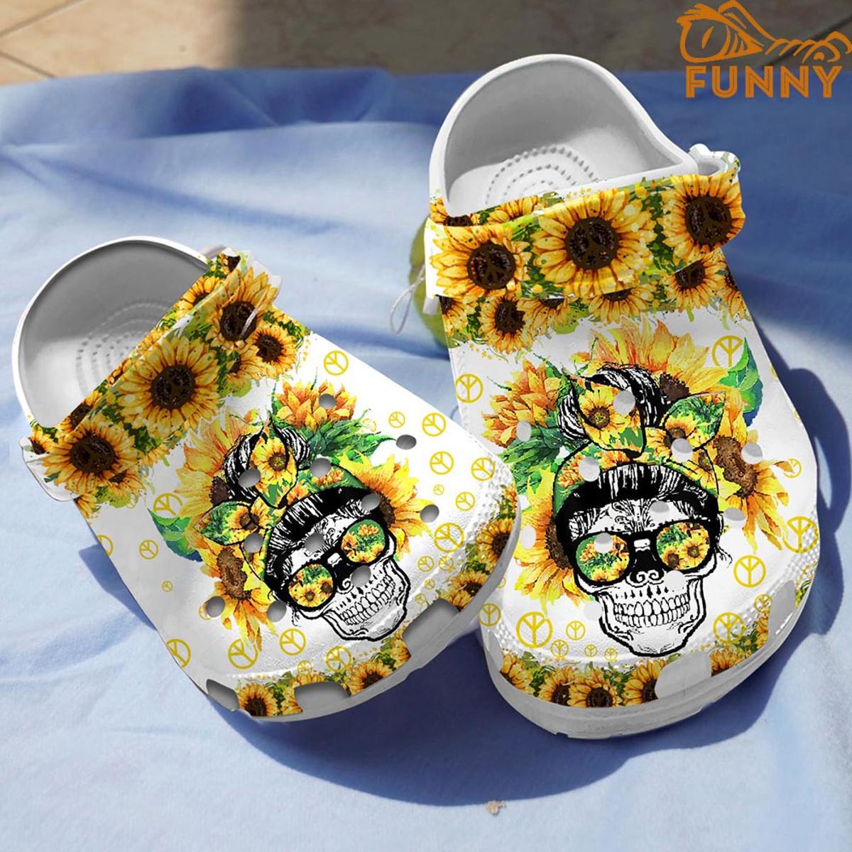 Hippie Flower Child Crocs Clog Shoes