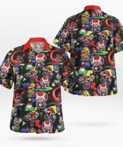 Super Luigi Toad Mario Hawaiian Shirt Gifts Idea