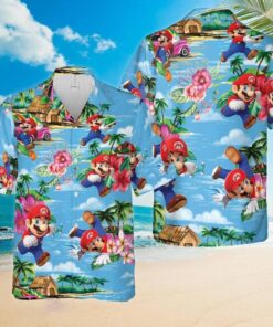 Super Mario Sunshine Hawaiian Shirt For Sale Size Fron S To 5xl