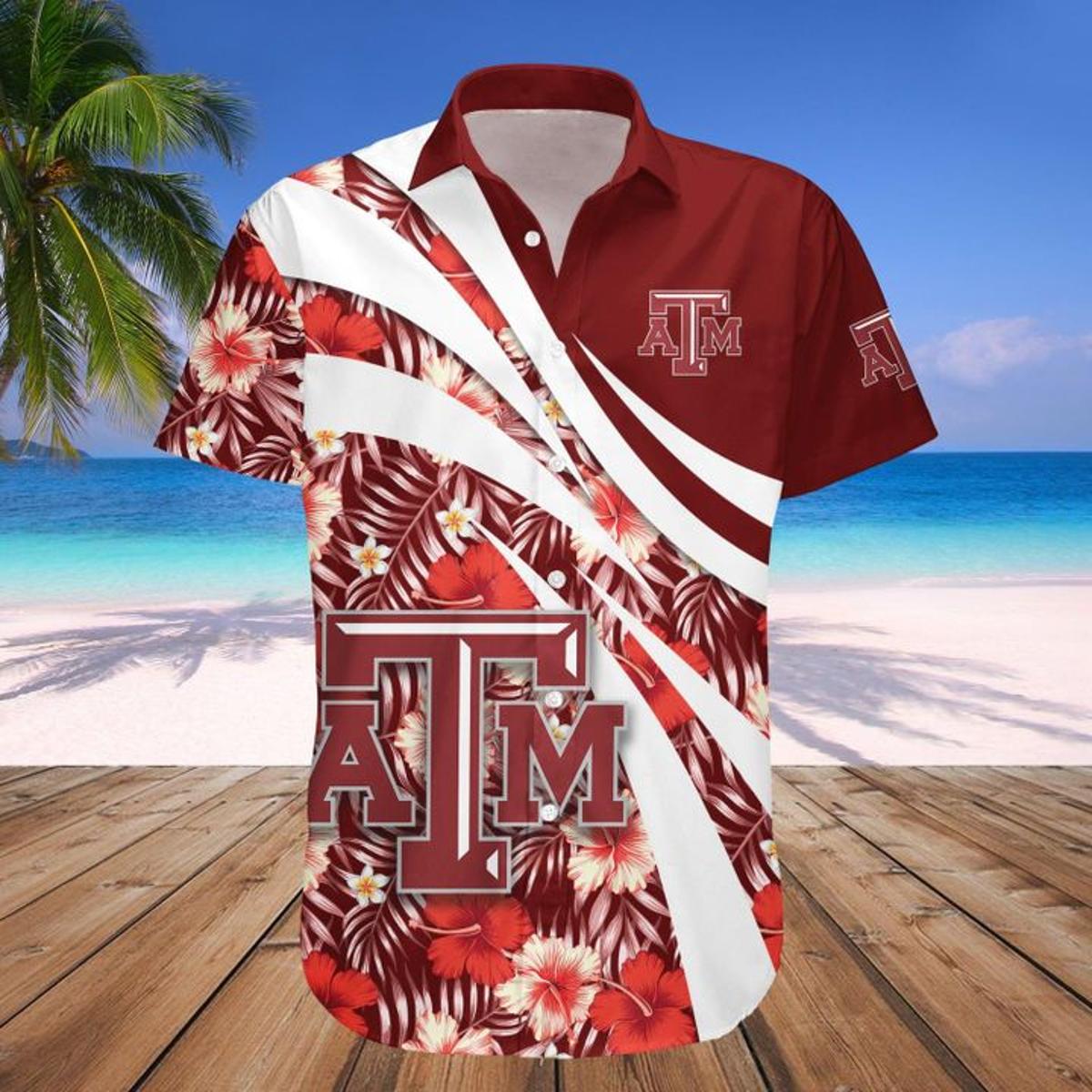 Colosseum Maroon Texas A&m Aggies The Dude Camp Hawaiian Shirt