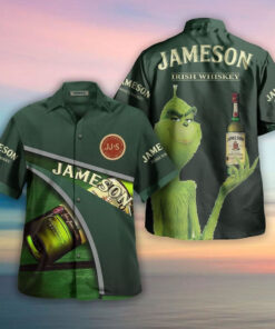 The Grinch Jameson Irish Whiskey Hawaiian Shirt For Men