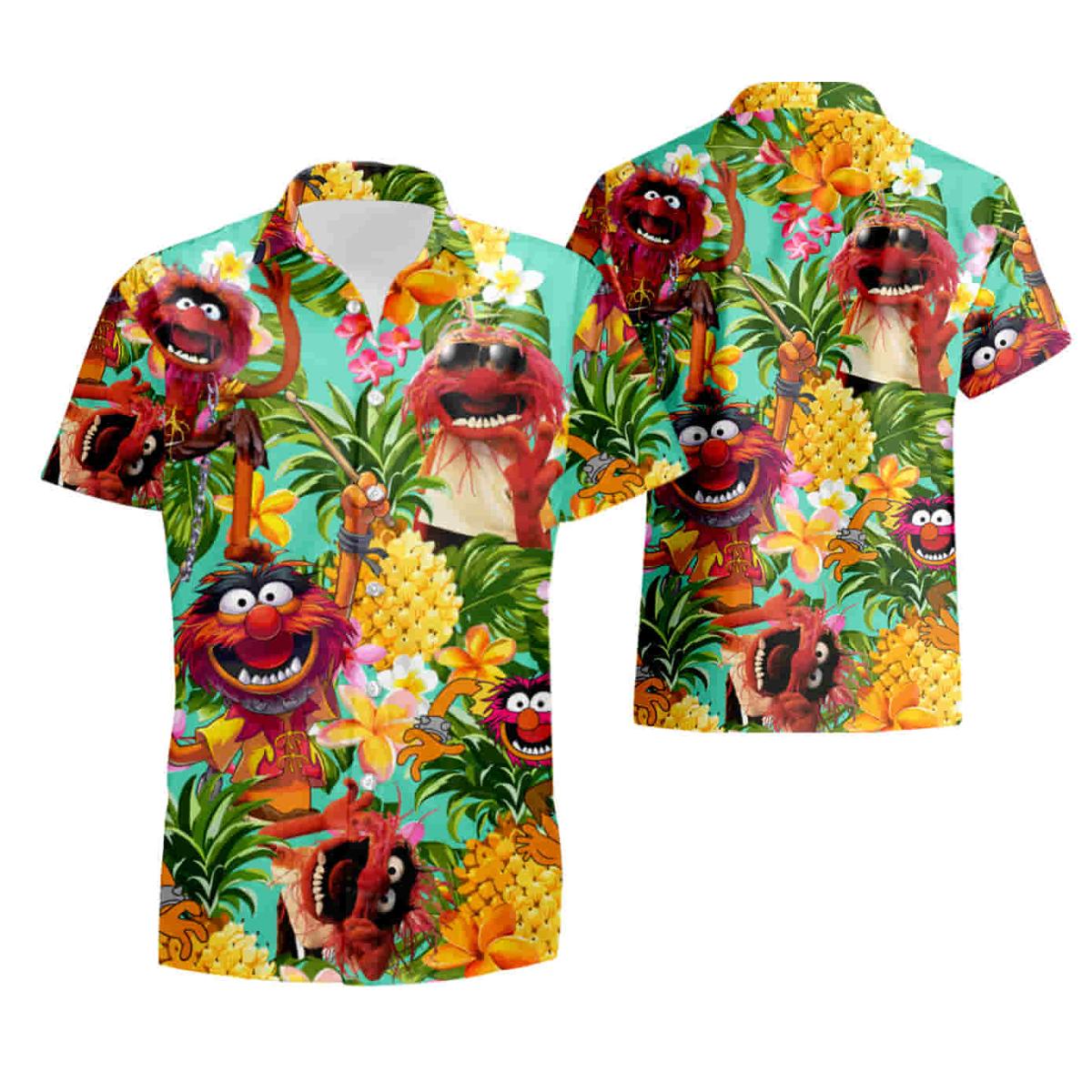 Muppets Ernie Elmo Cartoon Tv Series Movie Hawaiian Shirt Gift