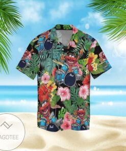 The Muppet Show Drummer Print Short Sleeve Hawaiian Shirt Gift