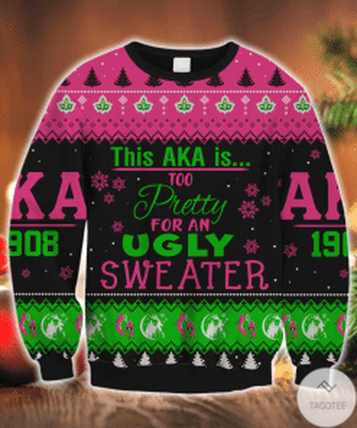 Aka Pretty Cute Is My Pink Ugly Christmas Sweater Best Gift