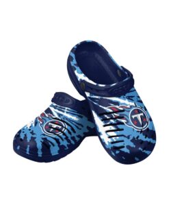 Camo Tennessee Titans Crocs Clog Shoes