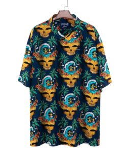 Tiki Stealie Relaxed Short Sleeve Button Down Grateful Dead Hawaiian Shirt