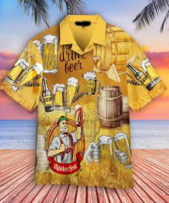 Time To Drink Beer Oktoberfest Hawaiian Shirt For Men Women