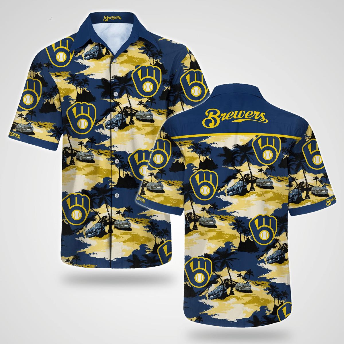 Milwaukee Brewers Hawaiian Shirt Gifts Idea