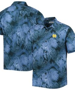 Tommy Bahama Navy Notre Dame Fighting Irish Big & Tall Coast Luminescent Fronds Islandzone Hawaiian Shirt