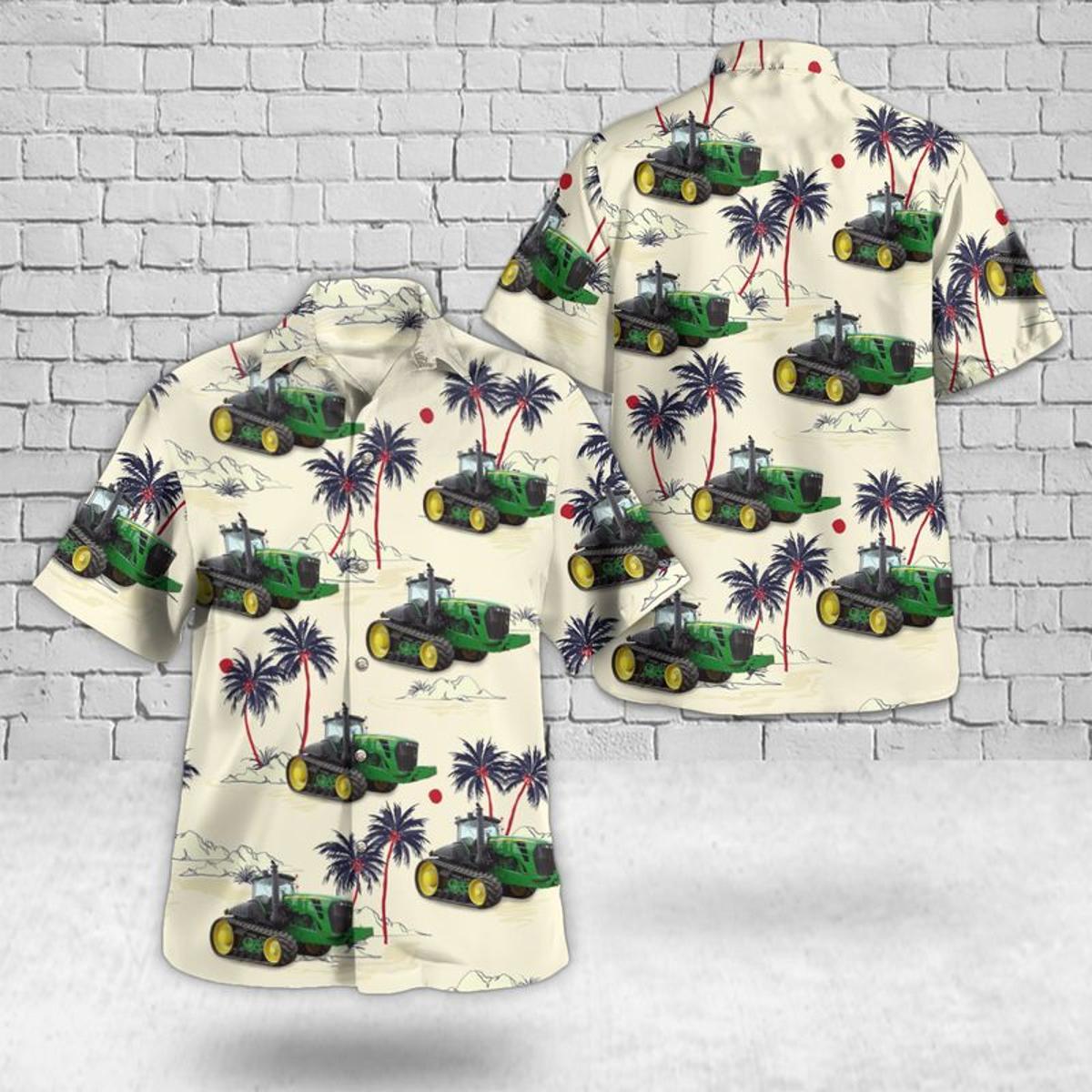 San Francisco John Deere Hawaiian Shirt Outfit For Men